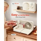 Uimoso Electric Meat Slicer Machine 6 7  Blade 180w Adjustable Thickness 0-0 59 