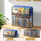 2-tier Dvd Storage Rack  Dvd Shelf  Dvd Holder Organizer With Display Top She   