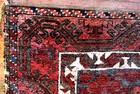 Late 19th C  Handwoven Vegetable Dyed Middle Eastern Carpet  36  X 62  C  1895