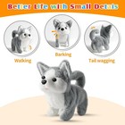 Ksabvaia Plush Husky Toy Puppy Electronic Interactive Dog 5 9 Inch  