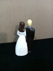Vtg Wedding Cake Topper Bride groom Ceramic 4 25  Tall