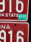 1985 Arizona License Plate Set