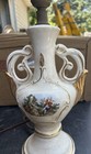 Vintage George And Martha Washington Playing Flute Porcelain Lamp