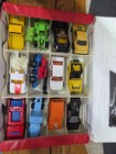 Vintage 1976 Hot Wheels Case Red Window 4445-21 Mint W  12 Matchbox Cars Lot