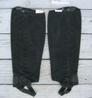 Tuffrider Half Chaps Grippy Nubuck Large Black 