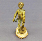 Unusual 19th Century French Gilt Bronze Figure Of A Dancing African Boy