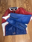 Spartan Leather Motorcycle Jacket Red Racing Stripes Size 42 Men   s Medium