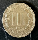 1869 Three Cent Nickel  Copper-nickel  3 Cents