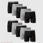 Hanes Men s Super Value Moisture-wicking Cotton Boxer Briefs 10pk - Black gra   