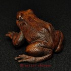 2 4 Inch Old Chinese Boxwood Hand Carved Frog Statue Decoration Gift Collection