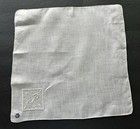 A  Vintage White Hankie  Monogram P Madeira Hand Embroidered New Label Wedding