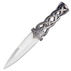9  Medieval Scottish Celtic Sgian Dubh Knife Fixed Blade Dirk Dagger Green