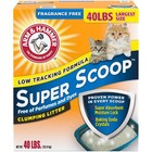   2 Pack  Arm   Hammer Super Scoop Fragrance Free Clumping Clay Cat Litter  40lb