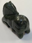 Chinese Jade hardstone Carved Recumbent Horse Statue Figurine