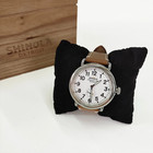 Shinola The Runwell 41mm Brown Leather Strap White Dial Quartz Men s Watch New