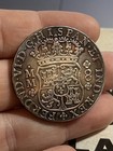 1756 8 Reales Contemporary Commemorative Spanish Pillar Dollar Mexico 1 Coin