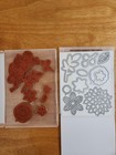 Stampin  Up  Falling Flowers Stamp Set   May Flowers Framelits Dies Bundle