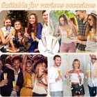 5 5 Oz Clear Disposable Plastic Champagne Glasses Cups For Wedding Celebration