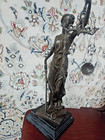 A Bronze Statue Of Lady Justice