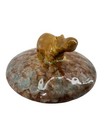 Handmade Ceramic Hippopotamus And Crocodile Figurine