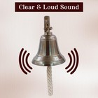 6  Solid Brass Bell Marine Wall Mounted Ship Nautical Bronze Finish Hanging B   