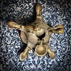 Antique Islamic Seljuk Feline Bronze Oil Lamp  - 5 Spouts