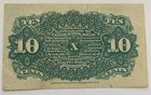 1863 10c Ten Cent Fractional Currency Bank Note 
