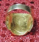 1906 Gold Sovereign British Gold Coin Ring Size 8