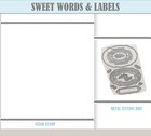 Sweet Words   Labels  Cutting Dies   Stamps Scrapbook Diy Greeting Card Handmade