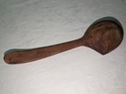 Vtg Antique Hand Carved Wooden Dipper Ladle Spoon With Spout Primitive