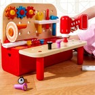 Fao Schwarz 25pc Kids Wooden Tool Bench Play Set With Sounds