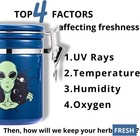 Smell Proof Container 500ml 1 Oz Alien Et Stash Jar Airtight Container Separat
