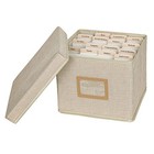 Greeting Card Organizer And Storage Box With 15 Adjustable Dividers  Stores 