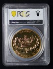 Pcgs Pr68 1851 Australia Queen Victoria Sydney Nsw Gilt 5 Shillings