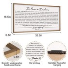 Flangairy The Man In The Arena Wall Art Framed 32 3x16 5inch  Wood Motivation   