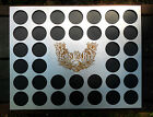 36 Silver Skull Poker Chip Display Frame Insert Fits Harley Davidson casino