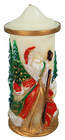 Emperor Art Creations Forest Santa Christmas Candle  594 New Vintage 9  Pillar