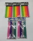 Neon   Glitter Color Wood Pencils  2 Hb Lead W Latex Free Erasers 12 pack Qty 5