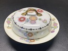 Phoenix China Czech 3pc Covered Butter Dish Floral