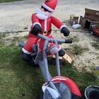 Gemmy 9    Santa Chopper Motorcycle Lighted Christmas Inflatable Airblown Blow Up