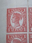 Scarce 1897-98 Queensland 1d Vermilion Zigzag Perf  Please See Description 