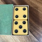 Vintage Pair Large Crisloid Dice 1 5    In Box
