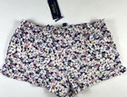 Nwt Polo Ralph Lauren Women   s Floral Navy Shorts Ruffled Drawstring Cotton M