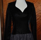 Vintage Eggplant Velvet   Dotted Tulle Old Hollywood Formal Princess Ball Gown