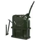 4x Jerry Can Fuel Tank W  Holder Steel 5gallon 20l Army Backup Military Green