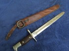 Original Vintage Us M1892 Krag Rifle Bayonet And Picked Pin Scabbard
