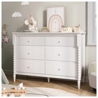 6 Drawer Dresser Children Dresser With Storage Wide Chest Of Drawers For Nursery