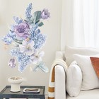 Flowers Wall Sticker Decal Vinyl Art Mural Home Decor Removable Purple Flower