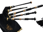 Great Highland Bagpipes - Cocobolo Wood - Black Shaded