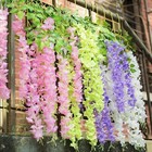 12pcs 3 6ft Artificial Wisteria Vine Hanging Flower Wedding Garden Colorful Usa